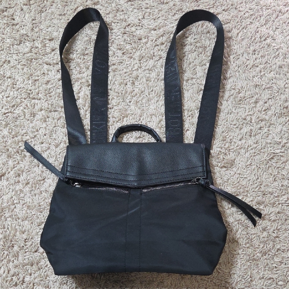 Botkier New York Black Textured Backpack Label